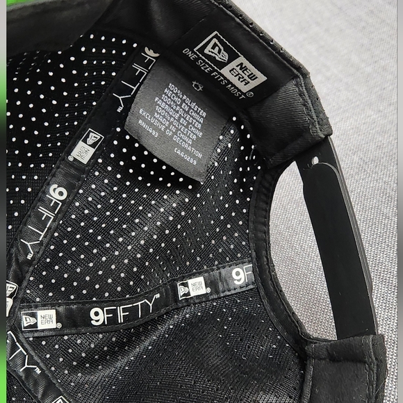 New Era × Monster × Kawasaki Racing Team Black Snap Back Hat - Picture 8 of 8